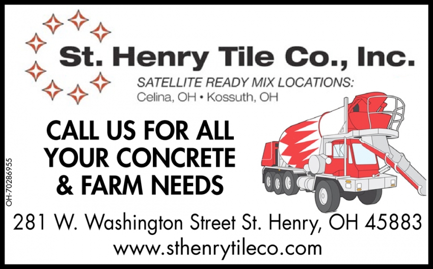 Call Us For All Your Concrete & Farm Needs