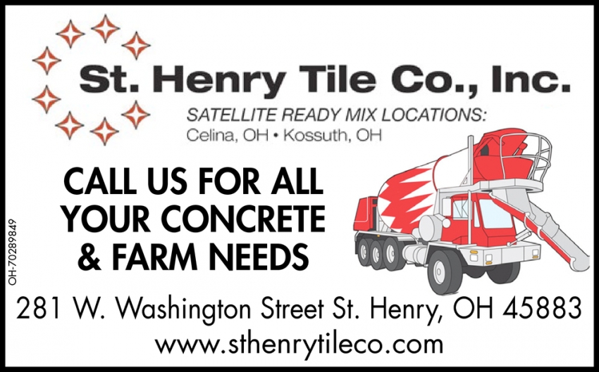 Call Us For All Your Concrete & Farm Needs