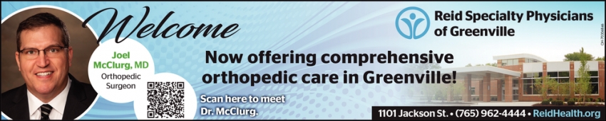 Now Offering Comprehensive Orthopedic Care In Greenville