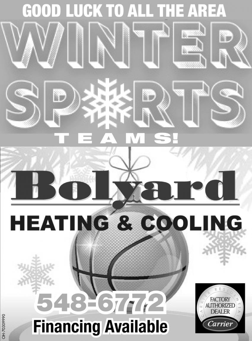 Good Luck To All The Area Winter Sports Teams!
