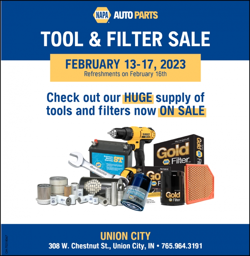 Tool & Filter Sale