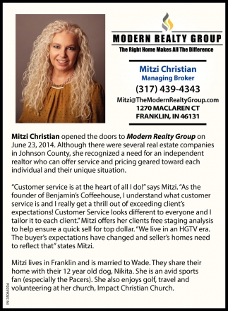 Mitzi Christian, Managing Broker