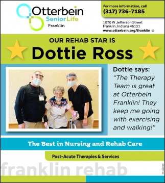 Our Rehab Star Is Dottie Ross