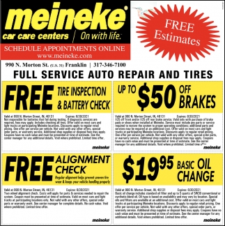 Full Servie Auto Repair And Tires