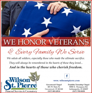 We Honor Veterans 
