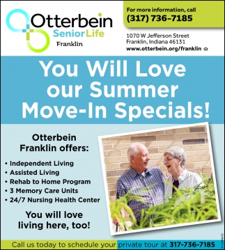 You Will Love Our Summer Move-In Specials!