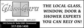 The Local Glass, Window, Door & Shower Experts You Can Rely On!