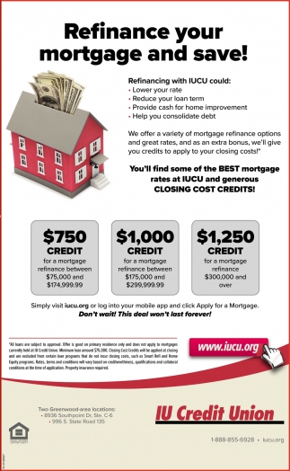 Refinance Your Mortgage And Save!