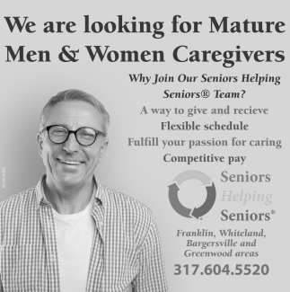 Why Join Our Seniors Helping Seniors Team?
