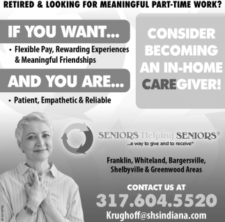 Retired & Looking for Meaningful Part-Time Work?