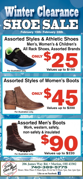 Winter Clearance Shoe Sale