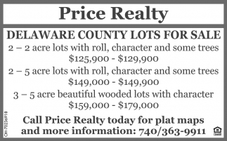 Delaware County Lots for Sale