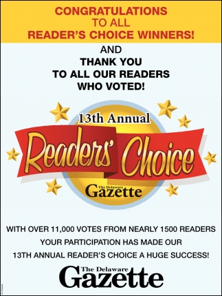 13th Annual Readers' Choice