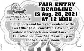 Fair Entry Deadline 