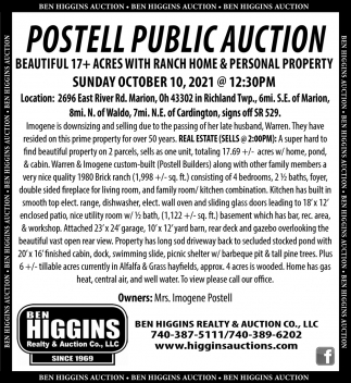 Postell Public  Auction