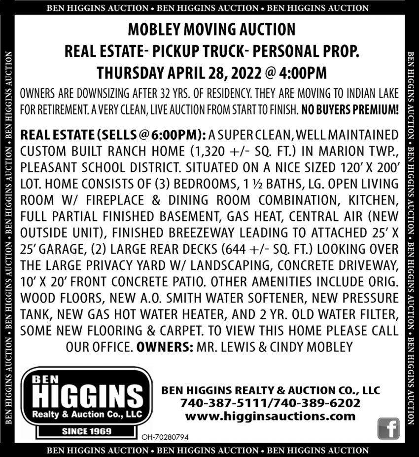Mobley Moving Auction