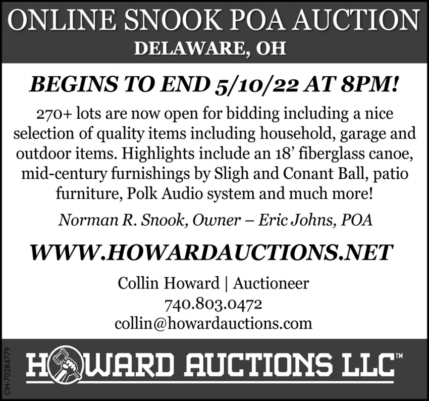 Online Snook Poa Auction