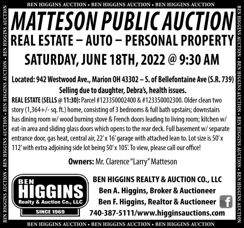 Matteson Public Auction