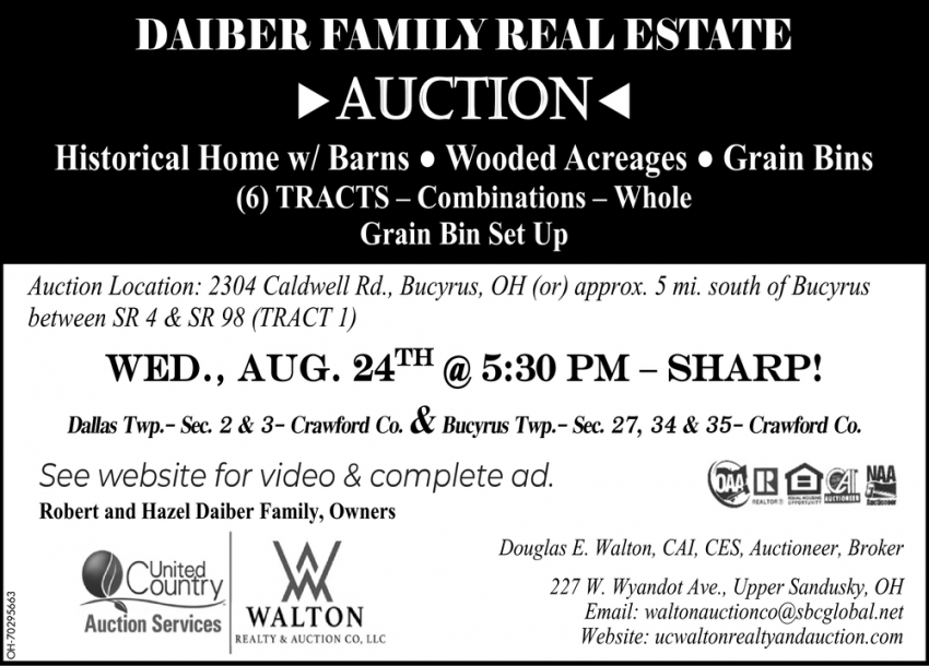 Daiber Family Real Estate Auction