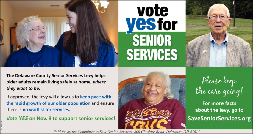 Vote Yes For Senior Services