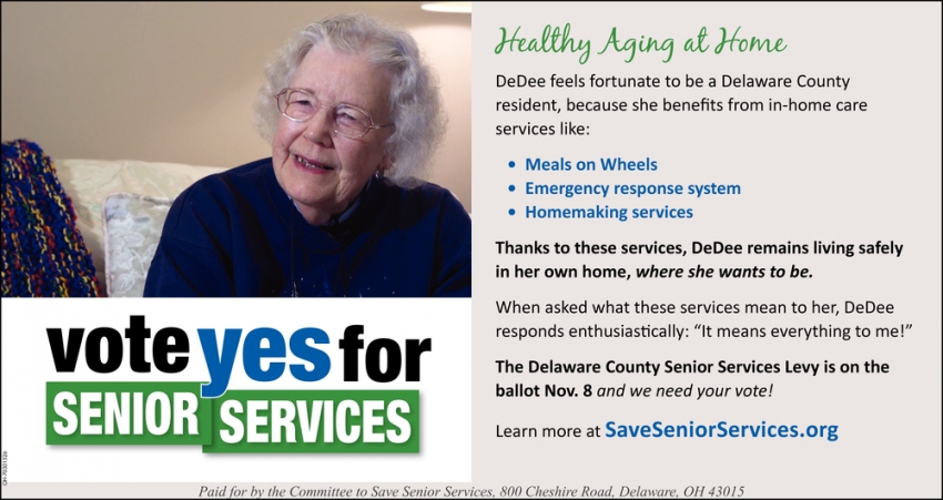 Vote Yes For Senior Services