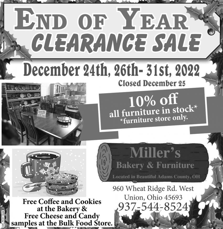 End of Year Clearance Sale