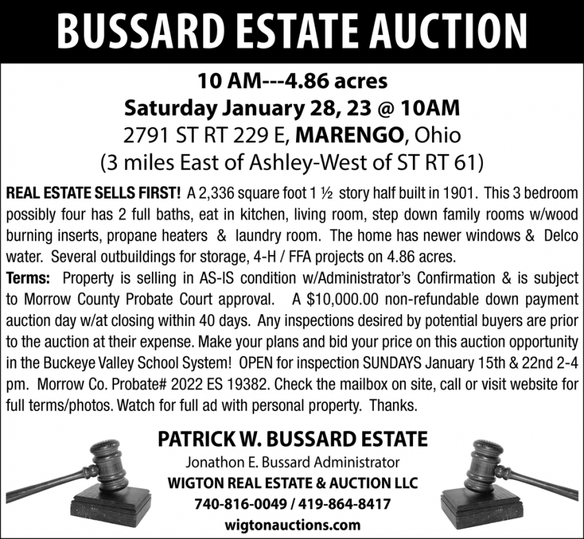Bussard Estate Auction