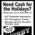 Need Cash for The Holidays?