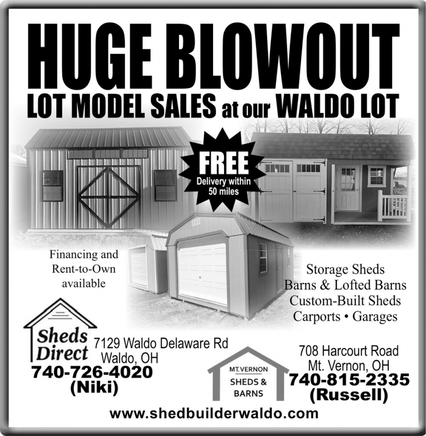 Sheds Direct of Waldo - Mt. Vernon Sheds & Barns