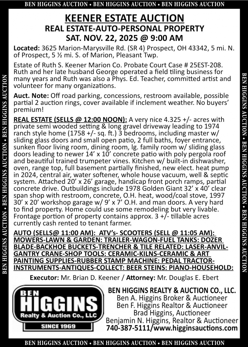 Ben Higgins Realty & Auction Co., LLC