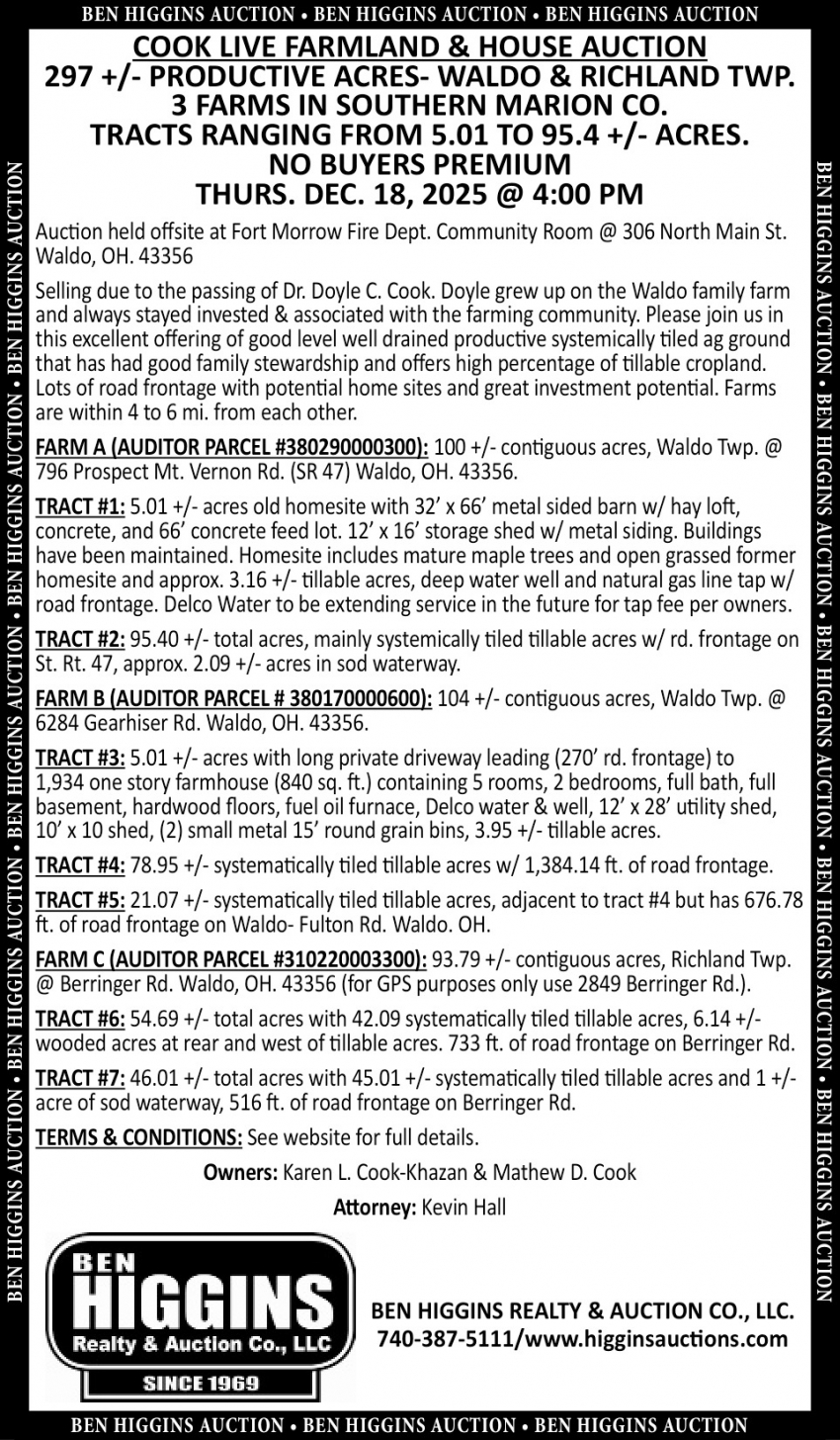 Ben Higgins Realty & Auction Co., LLC