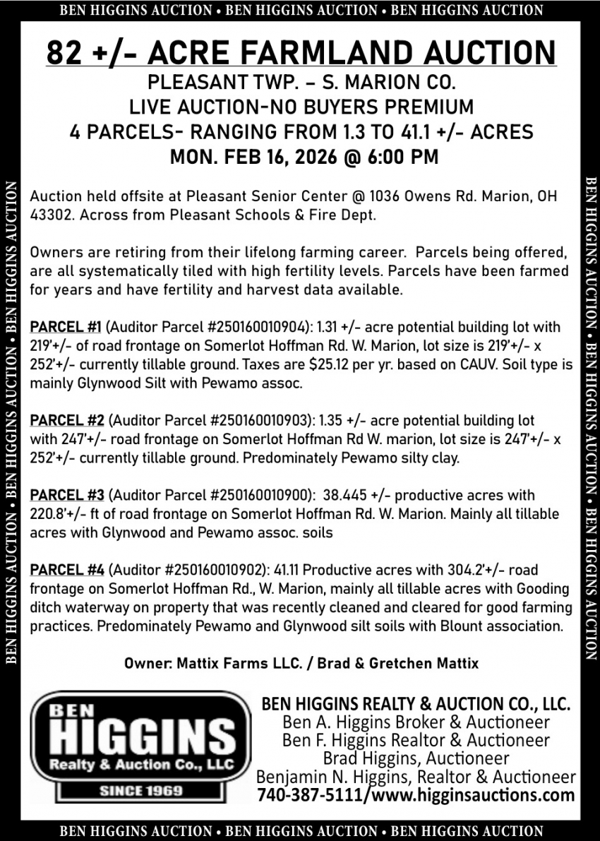 Ben Higgins Realty & Auction Co., LLC