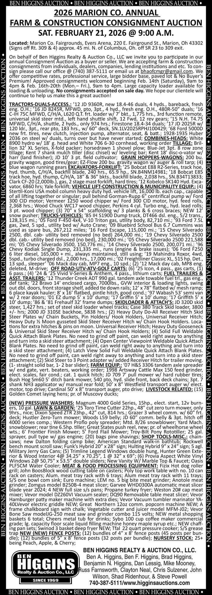 Ben Higgins Realty & Auction Co., LLC