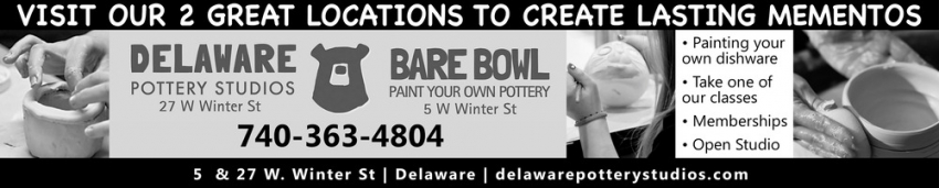 Delaware Pottery Studios