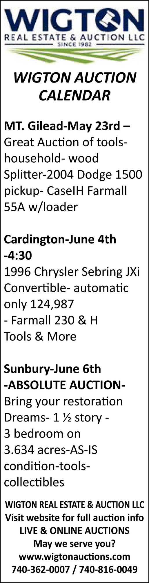 Wigton Real Estate & Auction