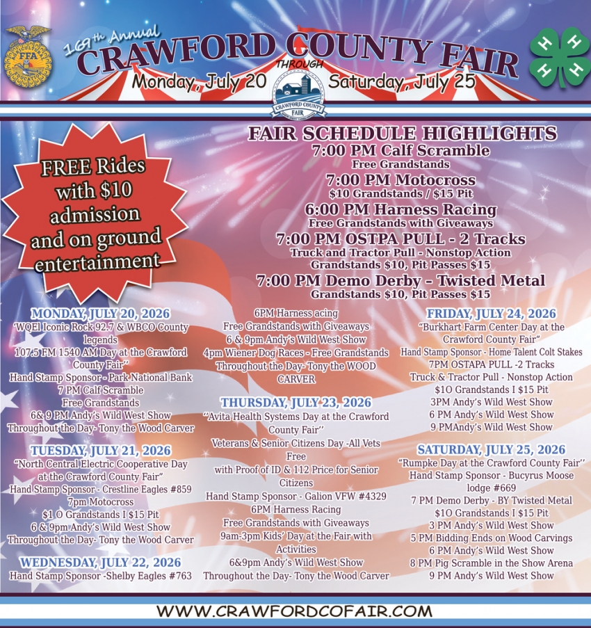 169th Annual Crawford County Fair