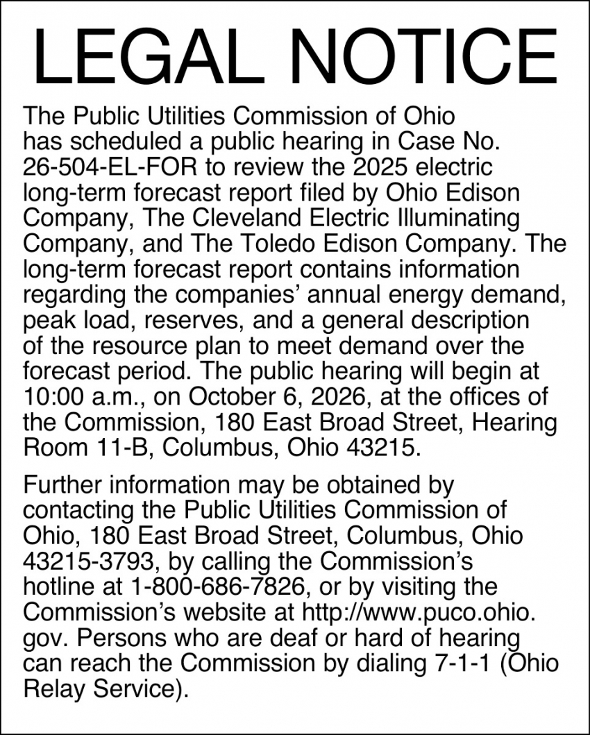 Public Utilities Commision of Ohio