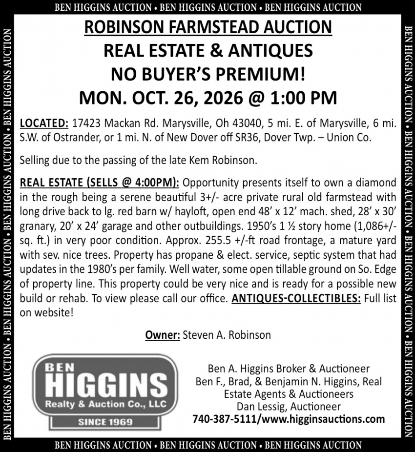 Ben Higgins Realty & Auction Co., LLC
