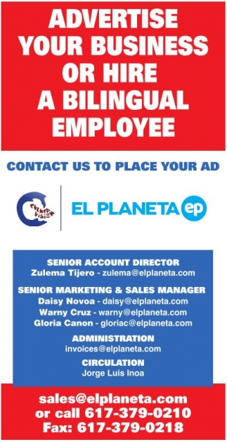 Advertise Your Business or Hire a Bilingual Employee