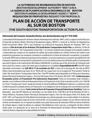 Plan de Acción de Transporte al Sur de Boston