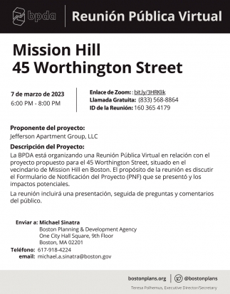 Mission Hill 45 Worthington Street