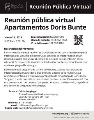 Reunión Pública Virtual - Apartamentos Doris Bunte