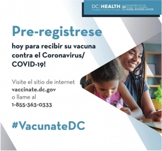 Pre-Registrese Hoy Para Recibir Su Vacuna