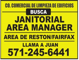 Janitorial Area Manager