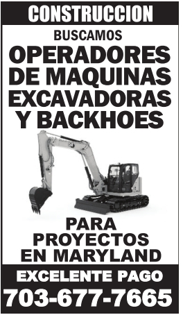 Operadores de Maquinas Excavadores Y Backhoes