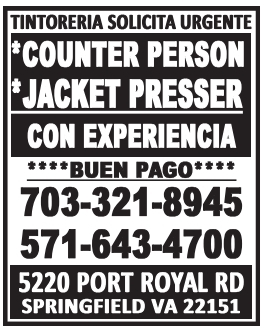 Counter Person - Jacket Presser