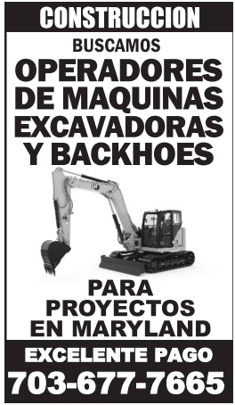 Operadores de Maquinas Excavadoras Y Backhoe