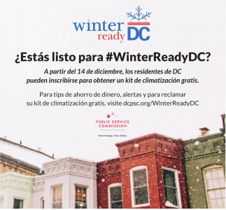 ¿Estás Listo para #WinterReadyDC?