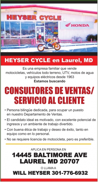 Consultores De Ventas / Servicio Al Cliente