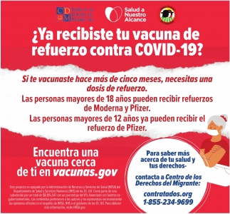 ¿Ya Recibiste Tu Vacuna De Refuerzo Contra COVID-19?